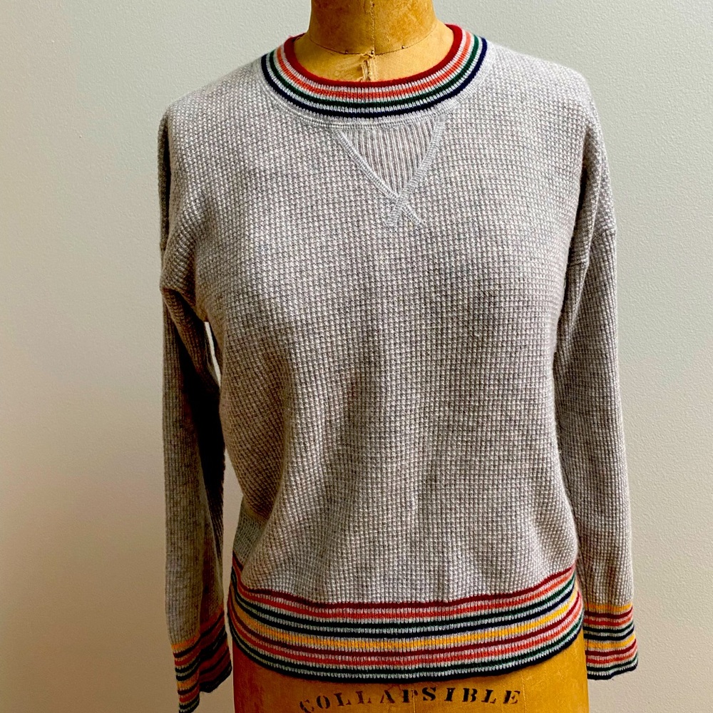 Madewell cashmere waffle knit sweater